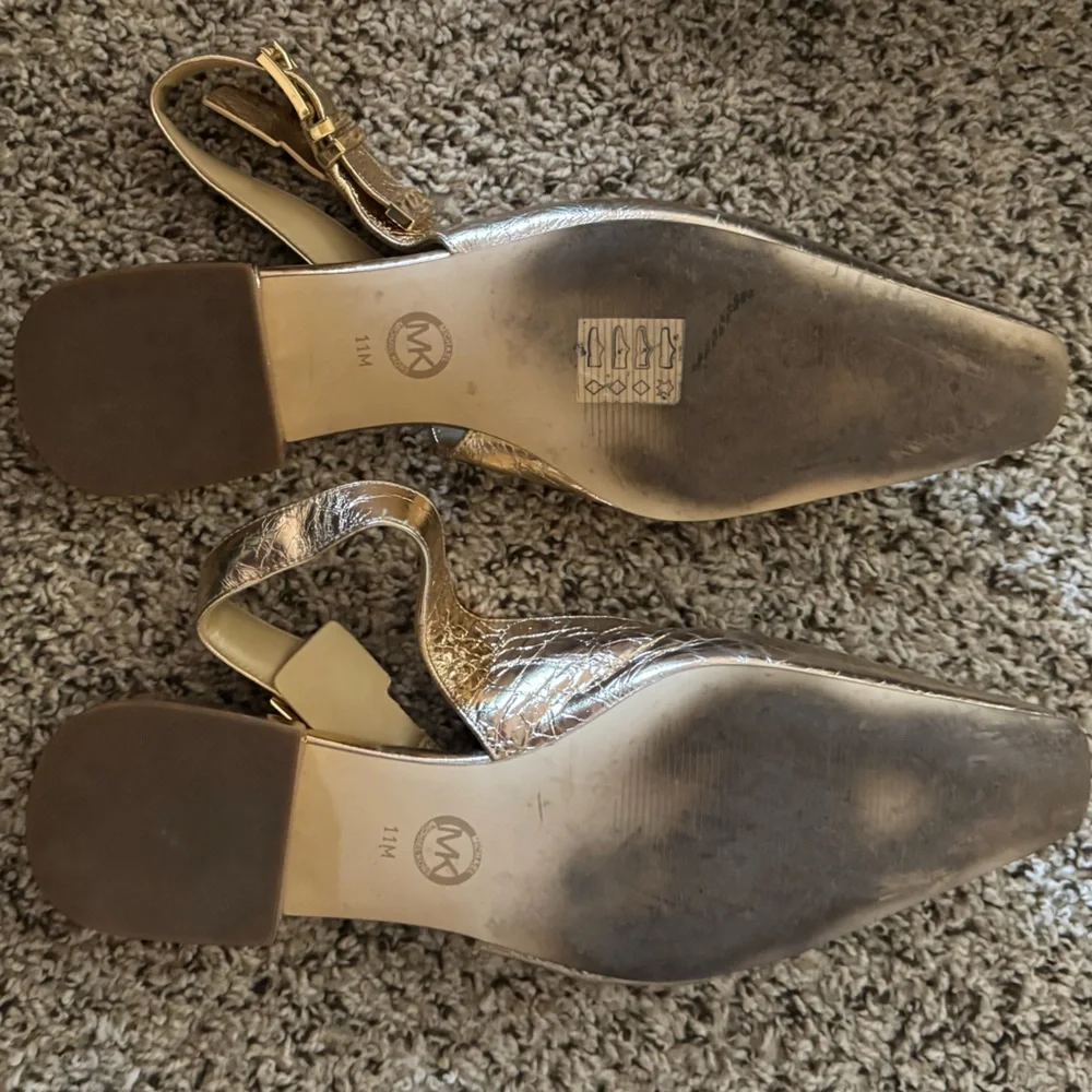 Michael Kors Gold Metallic Flats